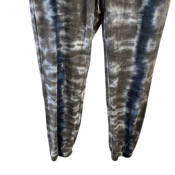 Young Fabulous & Broke Tie Dye Sweatpants Size Medium Olive Green Blue Pull On - Picture 4 of 7